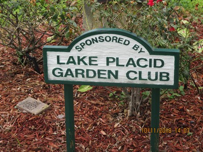 Picture of Lake Placid Garden Club sign